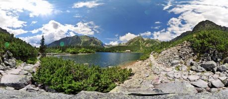 Popradske pleso panorama
